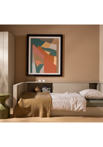 WOOOD FLOYD SIDOBORD METALLGRÖN