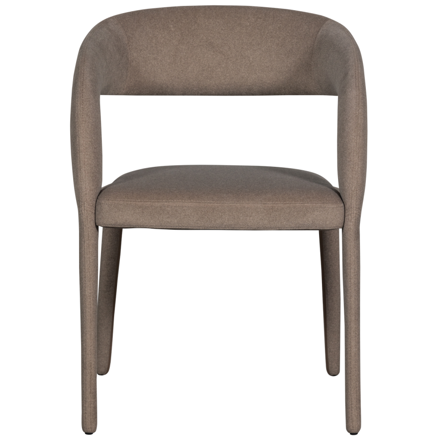 WOOOD ARMS SPISESTOL FILT BRUN