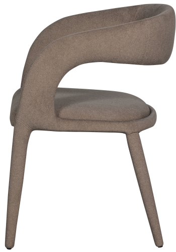 WOOOD ARMS SPISESTOL FILT BRUN