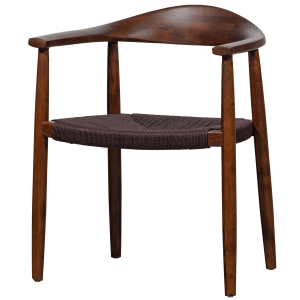 WOOOD EMBRACE SPISESTOL MED KUNSTMATSETE MRK BRUN