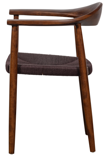 WOOOD EMBRACE SPISESTOL MED KUNSTMATSETE MRK BRUN