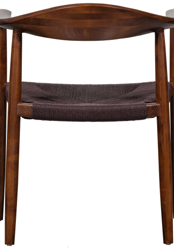 WOOOD EMBRACE SPISESTOL MED KUNSTMATSETE MRK BRUN