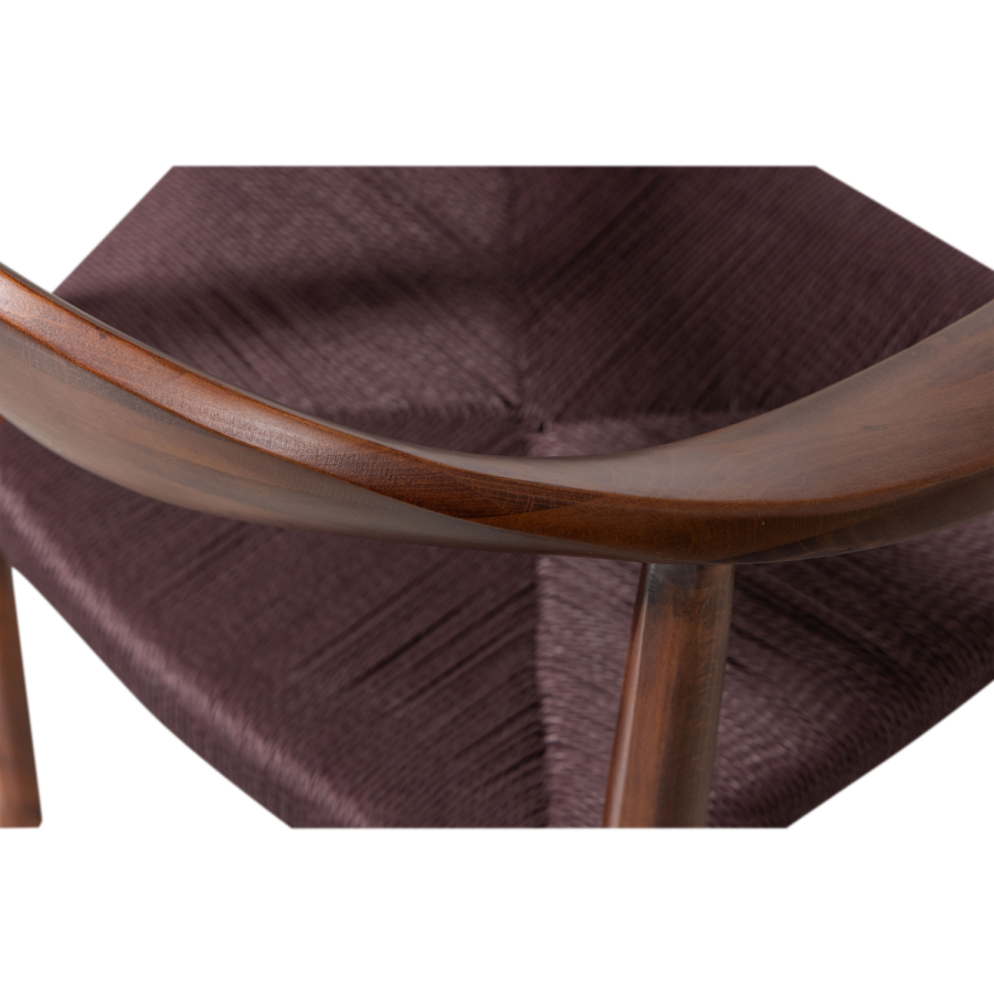 WOOOD EMBRACE SPISESTOL MED KUNSTMATSETE MRK BRUN