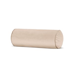 MICADONI Harvey pllepude, rund - mrk beige fljl stof (20x20x50)