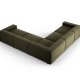 MICADONI  Symmetrisk hjrnesofa i flyel, Jodie, 6 seter, 287x287x70