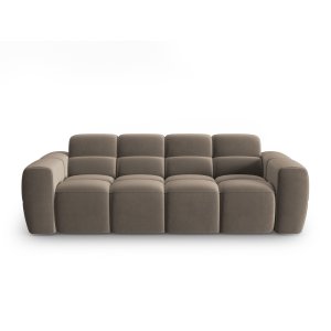 MICADONI Lisa 3 pers. sofa - lysebrun fljl stof