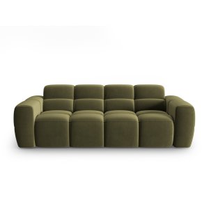 MICADONI Lisa 3 pers. sofa - lysegrn fljl stof