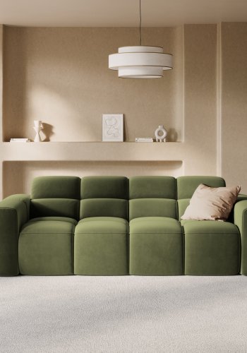 MICADONI  Flyelssofa, Lisa, 3 seter, 216x101x77