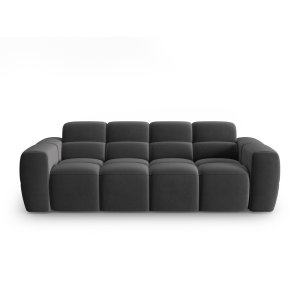 MICADONI Lisa 3 pers. sofa - mrkegr fljl stof