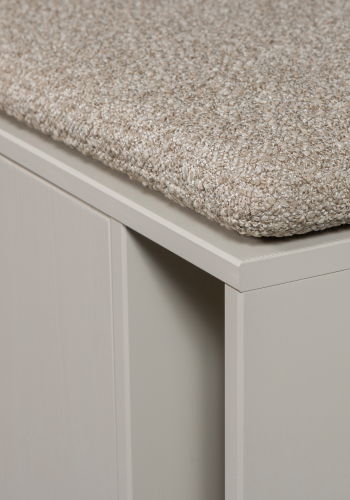 WOOOD SETTLE DOWN TV-MÖBEL/BÄNK 108 CM DUST MED SITTDYNA [fsc]