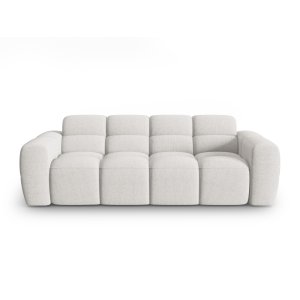 MICADONI Lisa 3 pers. sofa - lysegr struktur stof