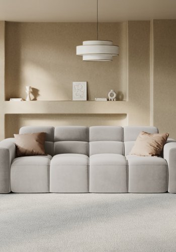 MICADONI  Flyelssofa, Lisa, 4 seter, 256x101x77