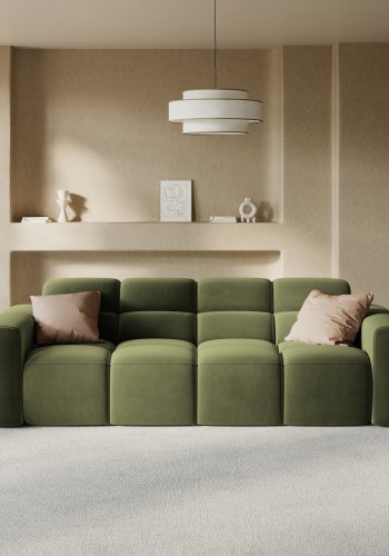 MICADONI  Flyelssofa, Lisa, 4 seter, 256x101x77