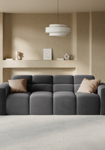 MICADONI  Flyelssofa, Lisa, 4 seter, 256x101x77