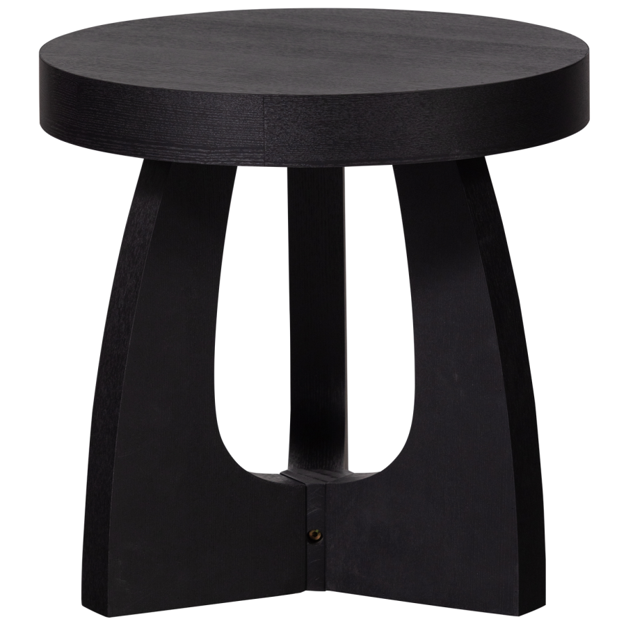 WOOOD TALA SIDOBORD MDF FANÉR SVART 45x45CM