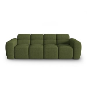 MICADONI Lisa 4 pers. sofa - grn melange struktur stof