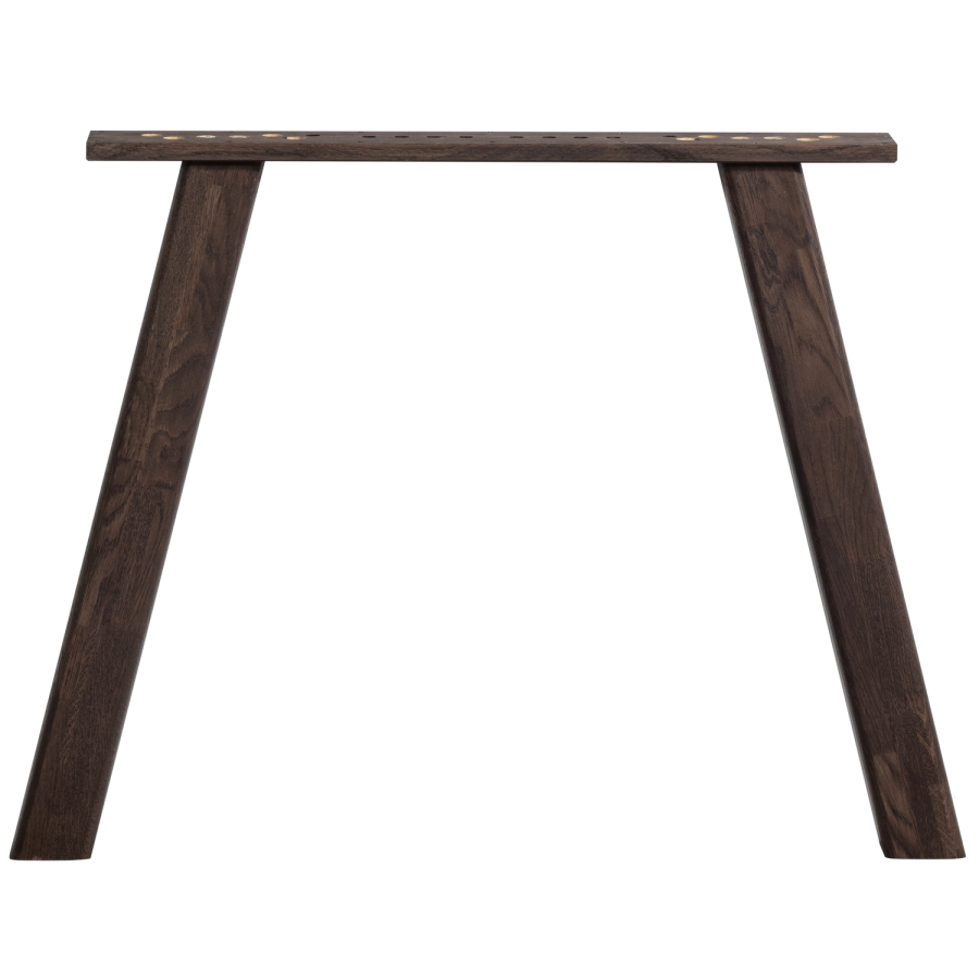 TRÄSET OM 2 - HAARLEM BEN MED 4 POSITIONER I EK MYSTICK BRUN [fsc]