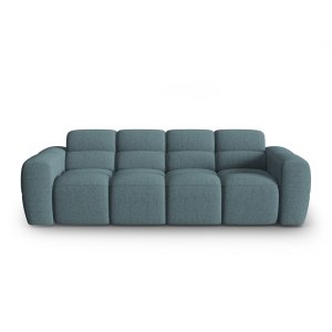MICADONI Lisa 4 pers. sofa - lysebl struktur stof