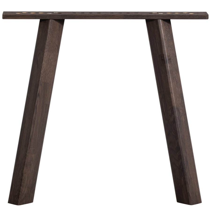 TRÄSET OM 2 - HAARLEM BEN MED 4 POSITIONER I EK MYSTICK BRUN [fsc]