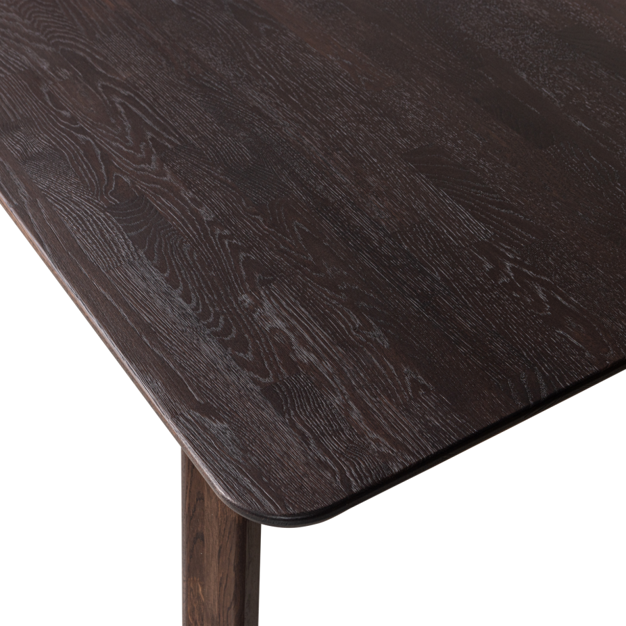 TRÄSET OM 2 - HAARLEM BEN MED 4 POSITIONER I EK MYSTICK BRUN [fsc]