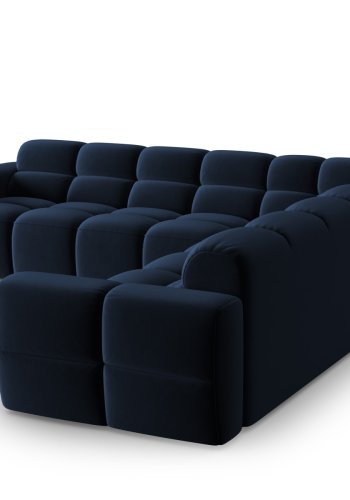 MICADONI  Symmetrisk hjrnesofa i flyel, Lisa, 5 seter, 310x310x77