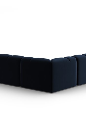 MICADONI  Symmetrisk hjrnesofa i flyel, Lisa, 5 seter, 310x310x77