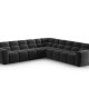 MICADONI  Symmetrisk hjrnesofa i flyel, Lisa, 5 seter, 310x310x77