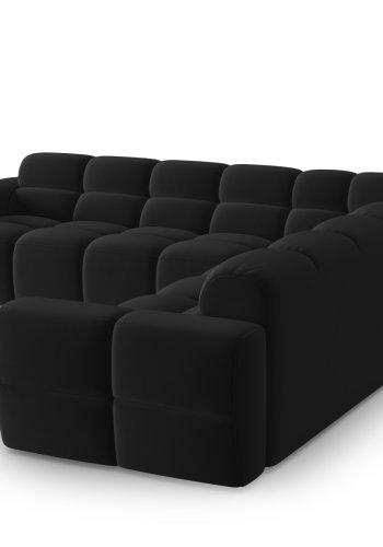 MICADONI  Symmetrisk hjrnesofa i flyel, Lisa, 5 seter, 310x310x77