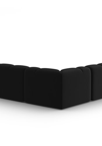 MICADONI  Symmetrisk hjrnesofa i flyel, Lisa, 5 seter, 310x310x77