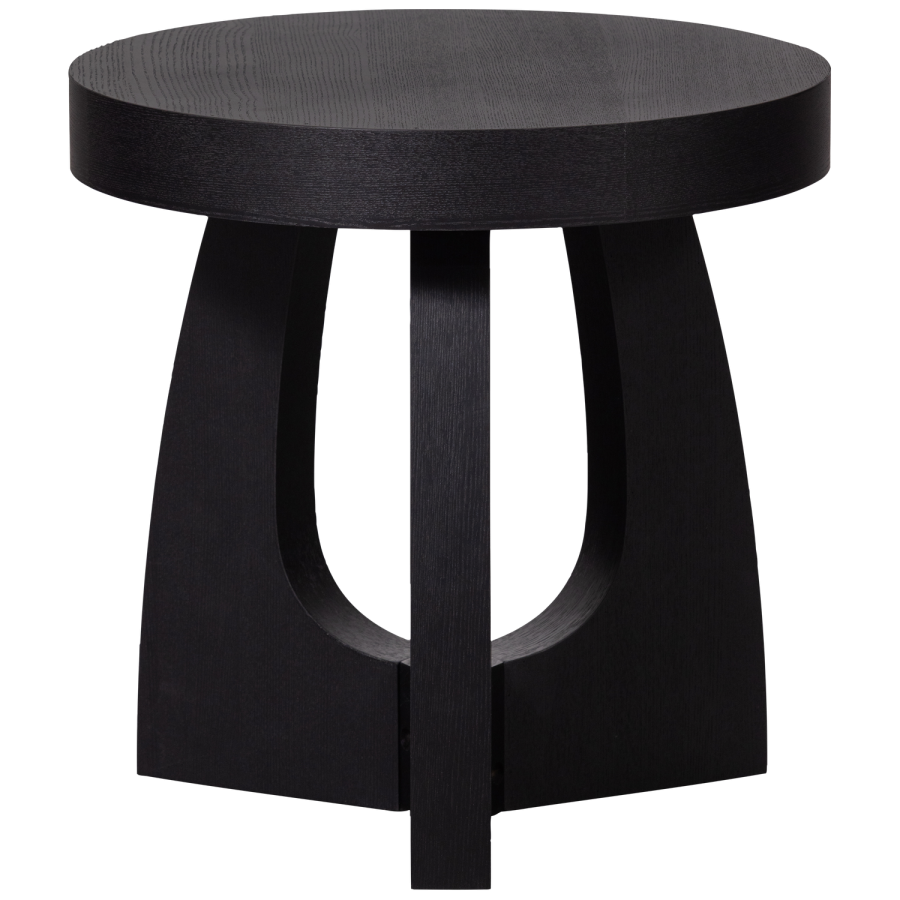 WOOOD TALA SIDOBORD MDF FANÉR SVART 45x45CM