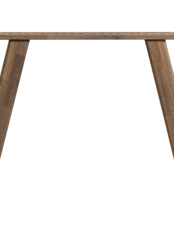 TRÄSET OM 2 - HAARLEM BEN MED 4 POSITIONER MED EKSLIPAD KASHMERBRUN [fsc]