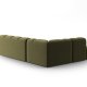MICADONI  Venstre hjrnesofa i flyel, Lisa, 5 seter, 293x234x77