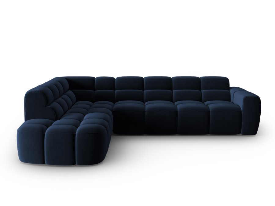 MICADONI  Venstre hjrnesofa i flyel, Lisa, 5 seter, 293x234x77