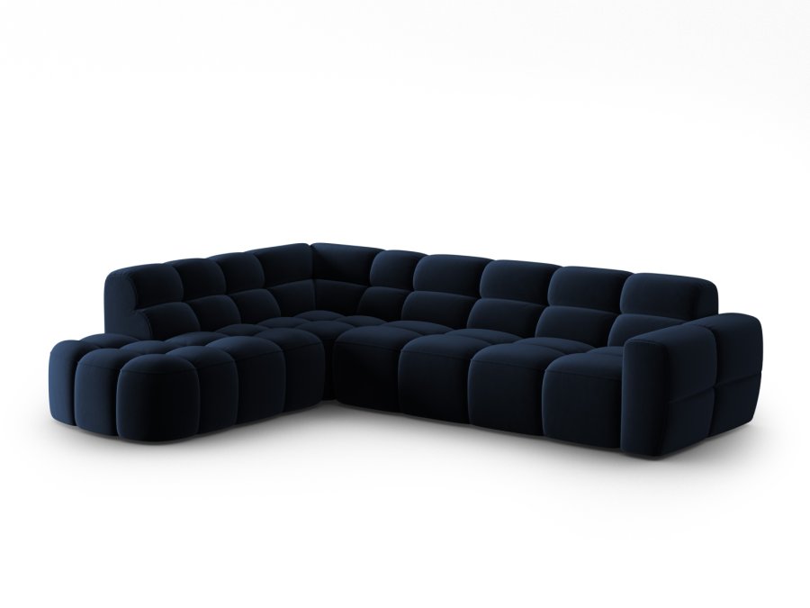 MICADONI  Venstre hjrnesofa i flyel, Lisa, 5 seter, 293x234x77