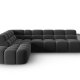 MICADONI  Venstre hjrnesofa i flyel, Lisa, 5 seter, 293x234x77