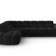MICADONI  Venstre hjrnesofa i flyel, Lisa, 5 seter, 293x234x77