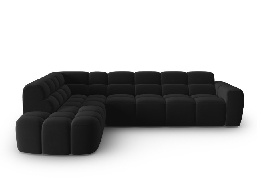 MICADONI  Venstre hjrnesofa i flyel, Lisa, 5 seter, 293x234x77