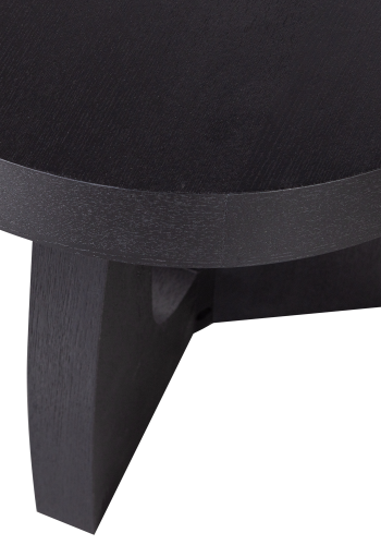 WOOOD TALA SIDOBORD MDF FANÉR SVART 45x45CM