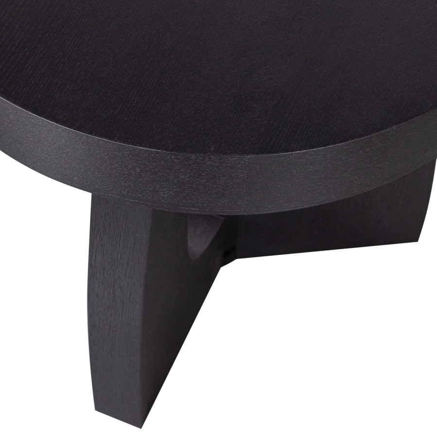 WOOOD TALA SIDOBORD MDF FANÉR SVART 45x45CM