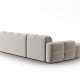 MICADONI  Venstre hjrnesofa i flyel, Lisa, 4 seter, 310x170x77
