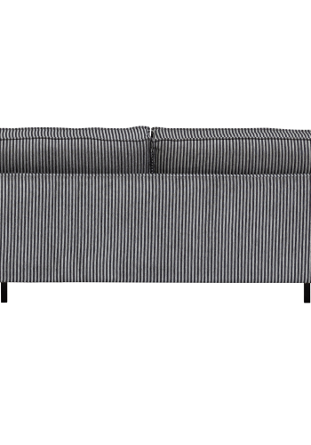 WOOOD RODEO 2,5-sits soffa med ränder, svart/gr