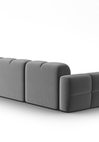 MICADONI  Venstre hjrnesofa i flyel, Lisa, 4 seter, 310x170x77