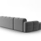 MICADONI  Venstre hjrnesofa i flyel, Lisa, 4 seter, 310x170x77