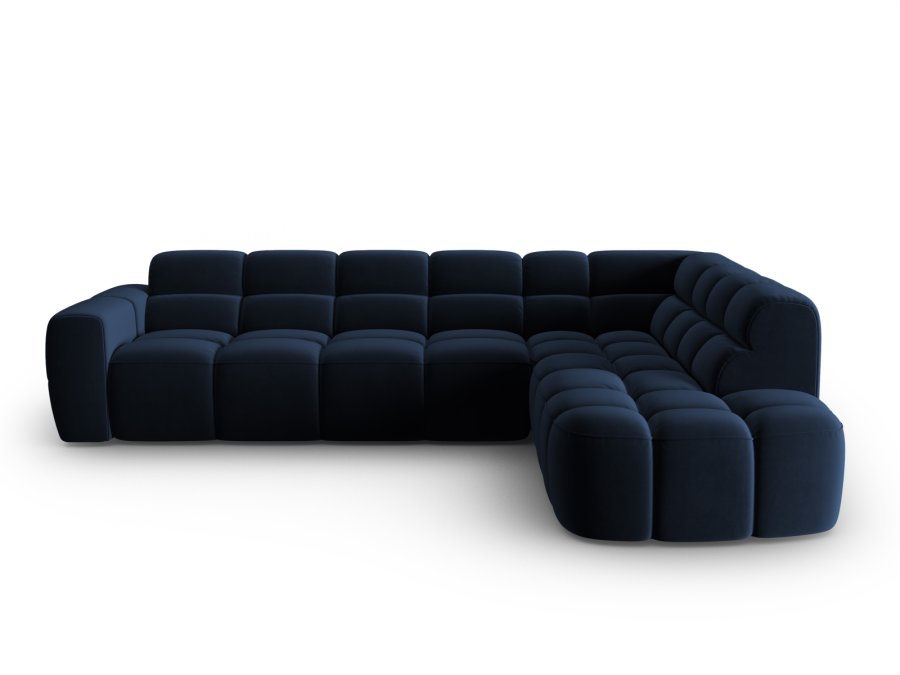 MICADONI  Hjrnesofa i flyel, Lisa, 5 seter, 293x234x77
