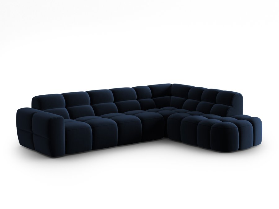 MICADONI  Hjrnesofa i flyel, Lisa, 5 seter, 293x234x77