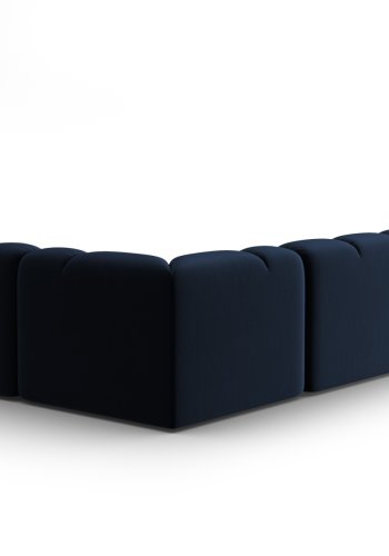 MICADONI  Hjrnesofa i flyel, Lisa, 5 seter, 293x234x77