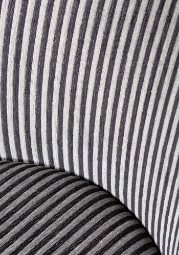 WOOOD VOGUE SPISESTOL STRIPER SVART/GR