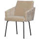 WOOOD MOUNT SPISESTOL MED ARMLEN 3D CHENILLE SAND