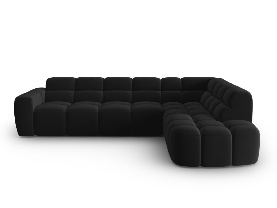 MICADONI  Hjrnesofa i flyel, Lisa, 5 seter, 293x234x77