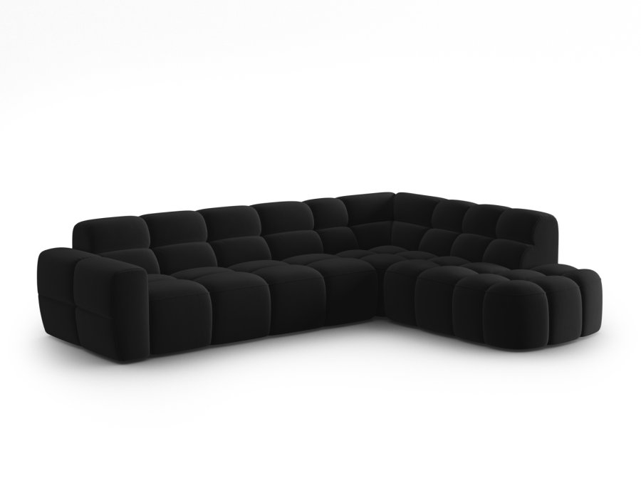 MICADONI  Hjrnesofa i flyel, Lisa, 5 seter, 293x234x77